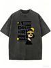 Plus-size Women's Clothing, Retro Pop Art Style, Loose Casual Street Style Short-sleeved Top_ecoleips.com