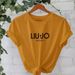 Women's Clothing Women's Casual Short Sleeve T-Shirt Style Slogan Print Round Neck Top For Summer Fashion For Formal & Casual For Women_ecoleips.com