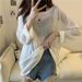 T-shirts Women Long Sleeve Summer Sun-proof Thin Solid Simple Top Loose Ins Trendy 4-color Female Girls Ulzzang Casual Chic New_ecoleips.com