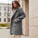 2025 Autumn Winter European American Ozone Cross-Border New Coat Women Mid-Length Woolen Overcoat_ecoleips.com