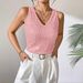2025 Spring Summer New European American Cross-Border Sexy V-Neck Loose Sequin T-Shirt Women, Suitable For Outerwear And_ecoleips.com
