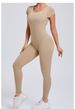 Tight Fitting Quick Drying Yoga Jumpsuit One-piece Yoga Suit Short Sleeved Backless Hip Lifting Exercise Fitness Suit_ecoleips.com