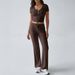Diyun 2025 Spring/Summer European American Women's Clothing Y2K Sports Casual Style U-Neck T-Shirt And_ecoleips.com