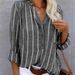 Women's Clothing Simple Fashion Classic Striped Commuting Comfortable Outer_ecoleips.com