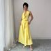 Women's Clothing Elegant French Style Women's Halter Neck Dress European American Style Spring Summer For Formal & Casual_ecoleips.com
