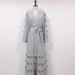 Verve Cardigan Abaya Robe With 3D Floral Patterns Muslim Long Dress Women's Clothing_ecoleips.com
