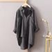 Women's Clothing Solid Color Shirt Spring And Summer All Match New Women's Cardigan Double Pocket Long Sleeved Temperament Top_ecoleips.com