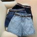 Women's Clothing Denim Shorts For Women Summer New Style Trend Ins Internet Celebrity High Waist Simple Slim Loose Wide Leg All Match A Line Hot Pants_ecoleips.com