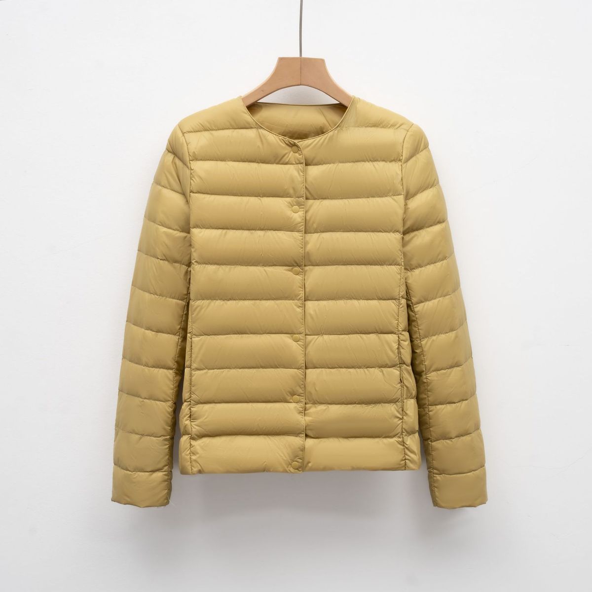Ultra-Light Women's Slim Fit Long Sleeve Down Vest Jacket, Warm Quilted Inner Layer, Breathable Nylon Shell, Multiple Colors (M-XXXXL)_ecoleips.com