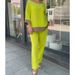 Women's Clothing Women's Loose Large Size Casual Round Neck Top Shirt Straight Pants Suit_ecoleips.com
