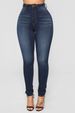 Women's Clothing High Waist Elastic Hip Lift Denim Pants_ecoleips.com