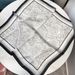 Women's Thin Printed Silk Scarf 70cm Satin Small Square Casual Headscarf For Fashionable Muslim Accessories_ecoleips.com