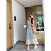 Summer New Plus-size Women's Gentle Style Pattern, Slimming Two-piece Design, Unique Design Long Dress With Straps_ecoleips.com