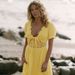 Voya 2026 Summer New Backless Lace-Up Long Dress With Lace V-Neck, Puff Sleeves, And Irregular Hem For Vacation_ecoleips.com