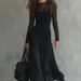 2026 Spring New Women's Clothing European And American Cross-Border Elegant Waist-Cinching French Tulle Long Dress_ecoleips.com