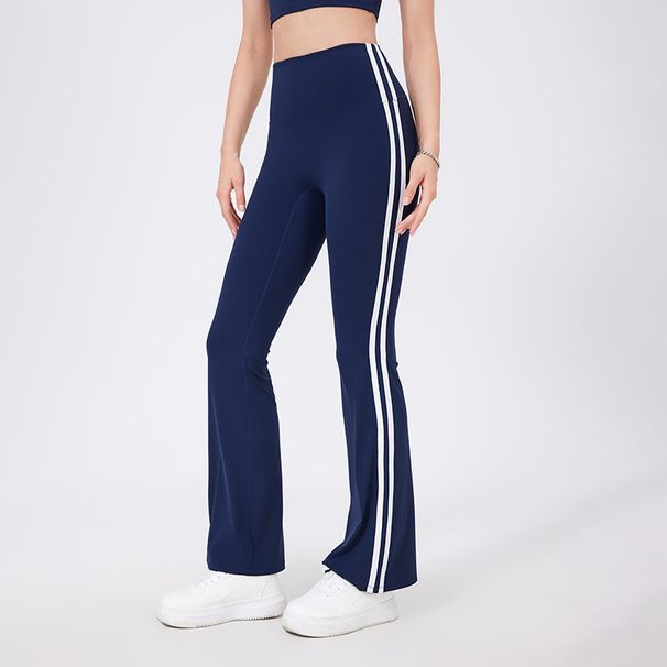Women's Clothing High Waist Yoga Pants Hot Girl New Running Sports Peach Hip Fitness Pants Nude Stretch Flared Pants_ecoleips.com