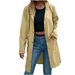 Women's Waterproof Hooded Trench Coat | Long Raincoat With Thickened PU Lining | Windproof Casual Outerwear ( S-XXXL)_ecoleips.com