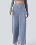 Women's Low-Waisted Loose Casual Wide Leg Jeans New_ecoleips.com