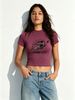 Women STORM CITY Star Graphic Crop Top Slim Crew Neck Short Sleeve Y2K Grunge Streetwear Summer T-Shirt_ecoleips.com