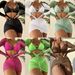 Women's Clothing New Three Piece Long Gauze Skirt Custom Made Rope Strap Swimsuit Bikini_ecoleips.com