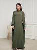 New Muslim Hooded Headscarf Long Skirt Rope Fashionable And Elegant Dress Robe_ecoleips.com