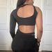 2026 European And American Solid Color Summer Sexy Hot Girl Fashion Hollow Out Tight-Fitting High-Waisted Bodysuit_ecoleips.com