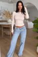 Women's Clothing Low Waist Jeans Fashionable Retro Straight Pants Loose Denim Trousers_ecoleips.com