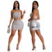 Women's Clothing CY901236 new style fashion tube top with hip skirt with necklace_ecoleips.com