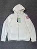 Performance Tech Hooded Jacket For Men & Women - Slim-Fit Winter Coat With Seamless Insulation, Water-Repellent Finish (White, Black)_ecoleips.com
