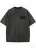 Women's Oversized Mineral Wash Tee, Lightweight Street Fashion Top_ecoleips.com