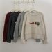 girl South Korea Dongdaemun Christmas Cartoon 3D Decor Round Neck Pullover Sweater For Women Autumn Winter New Simple Knitted_ecoleips.com