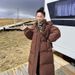 Women's Long Padded Coat Winter Warm Oversized Hooded Parka With Pockets – Black/White/Blue/Khaki/Coffee_ecoleips.com