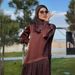 Women's Clothing New Fashion High End Long Sleeved Top Splicing Dress Female Long Skirt_ecoleips.com