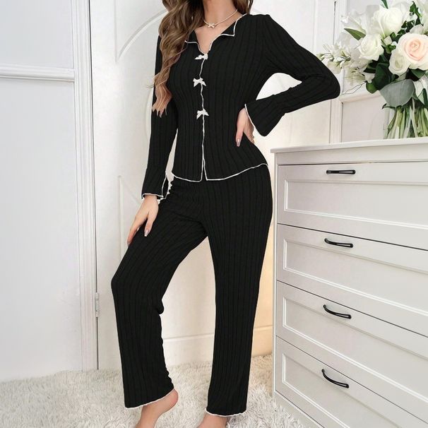 Voya Women's Clothing Hot Selling Basic Comfortable Casual Fashion Set 2026 Spring/summer New Home Slimming Two-piece Set_ecoleips.com