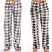 Women's Clothing Classic Plaid Home Casual Trousers Home Loose Women's Trousers_ecoleips.com