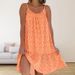 Women's Casual Loose‑Fit Maxi Dress Fashion Polka Dot Print With Comfortable Spaghetti Strap Design_ecoleips.com