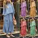 Women's Clothing Spring And Autumn New Solid Color Loose Skirt Two Piece Suit_ecoleips.com
