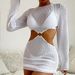 Verve Huludao Women's Swimwear 2024 New Hollow Out Tie Cover-Up Sun Protection Beach Swimsuit Bikini Three-Piece Set_ecoleips.com