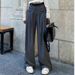 Women's Clothing Suit Pants Drape Pants Women Spring And Autumn Chic Design Casual Pants Women's Straight Pants Mopping Wide Leg Pants Women_ecoleips.com