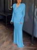 Women's Clothing New Sweet And Fresh Pile Collar High Waist Hip Dress Long Skirt_ecoleips.com