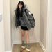 girl 2025 Winter New Korean Style Couple Down Cotton Jacket For Women, Thickened, Petite, American Retro Parka_ecoleips.com