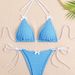 Women's Clothing Polka Dot Print Two Piece Swimsuit Sexy Bikini Swimsuit Gathered Backless Strap Swimsuit_ecoleips.com