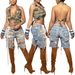 Women's Clothing Women's Colorful Hand Painted Distressed Jeans Style Sourced Denim Clothing For Formal & Casual For Women_ecoleips.com