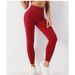 Women's Clothing Women's High-Waisted Slimming Fitness Pants Autumn Stretchy Tight Fitting Cropped Yoga Running Training Sportswear_ecoleips.com