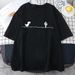 European And American Cross-border Foreign Trade Wholesale Clothing Cute Cartoon Dinosaur Round Neck Plus Size_ecoleips.com
