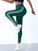 Cross-border Pants For Women, Fitness Color-blocking Peach Hip High Waist Tummy Control Sports Pants, Outdoor Running_ecoleips.com