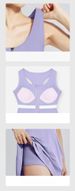 Outdoor Anti-light Running Tennis Skirt Fitness Zipper One-piece Sports Skirt_ecoleips.com