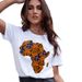 European And American Clothing, Round-neck Top, Harajuku Style, Continent Map, Short-sleeve T-shirt, Women's Summer Wear_ecoleips.com