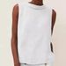 Women's Clothing Cotton And Linen Solid Color Round Neck Short Pullover Casual Solid Color Sleeveless Top_ecoleips.com