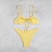Women's Clothing Solid Color Bikini Swimsuit Sexy Lace Swimsuit High Grade Bikini_ecoleips.com